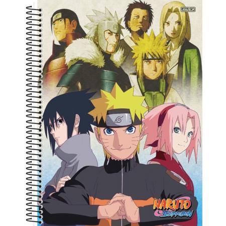 Caderno de Desenho Naruto Shippuden Personagens - 60 Folhas - São Domingos  - Caderno de Desenho - Magazine Luiza