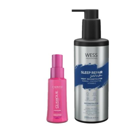 Imagem de Cadiveu Óleo Glamour 65ml + Wess Sleep Repair 250ml