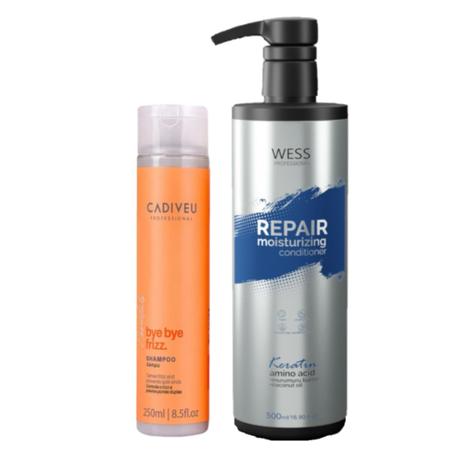 Imagem de Cadiveu Sh. Bye Bye Frizz 250ml + Wess Repair Cond. 500ml