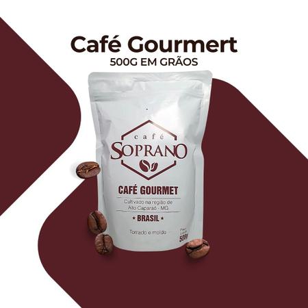 Imagem de Cafe soprano gourmet 500g graos