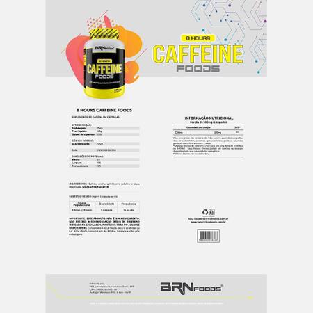 Imagem de Cafeína - 8 Hours Caffeine Foods 120 Cáps