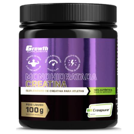 Imagem de Cafeina Pura 200mg 60 Caps + Creatina 100g Creapure Growth