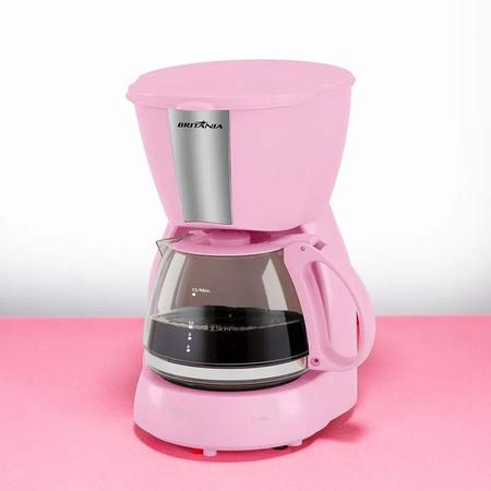 Imagem de Cafeteira Britânia  Inox Rosa 15 Xícaras 550W 220V