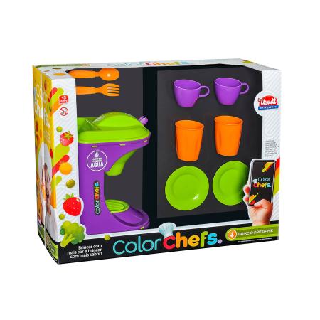 Imagem de Cafeteira Color Chefes C/ Acessórios - Usual Brinquedos