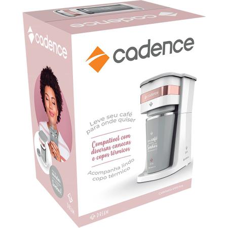 Cafeteira Elétrica Cadence Dream Rosé Gold com Copo Térmico Imagem de Cafeteira Elétrica Cadence Dream Rosé Gold com Copo Térmico