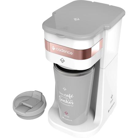 Cafeteira Elétrica Cadence Dream Rosé Gold com Copo Térmico Imagem de Cafeteira Elétrica Cadence Dream Rosé Gold com Copo Térmico