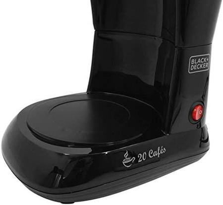 Cafeteira Elétrica com Jarra Térmica em Inox 25 Xicaras 750W 220V Preta  BLACK E DECKER / REF. CM200I-B2