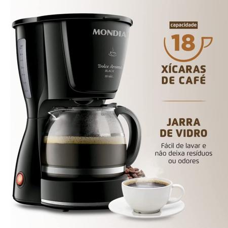 Cafeteira Elétrica Dolce Arome Mondial - C-30-18X-FB Imagem de Cafeteira Elétrica Dolce Arome Mondial - C-30-18X-FB