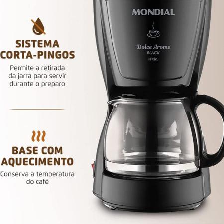 Cafeteira Elétrica Dolce Arome Mondial - C-30-18X-FB Imagem de Cafeteira Elétrica Dolce Arome Mondial - C-30-18X-FB