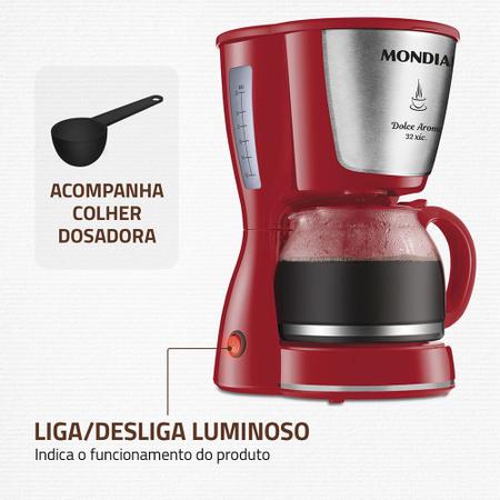 Imagem de Cafeteira Elétrica Mondial Dolce Arome 800W - C-32-32X-R