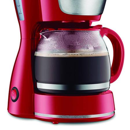 Imagem de Cafeteira Elétrica Mondial Dolce Arome Inox Vermelho C-35 18X 220V