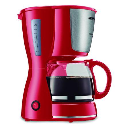 Imagem de Cafeteira Elétrica Mondial Dolce Arome Inox Vermelho C-35 18X 220V