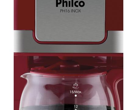 Cafeteira Elétrica PH16 Philco 15 Xícaras e 550W – Vermelho e Inox