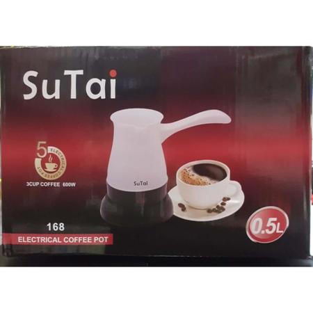 Imagem de Cafeteira elétrica prática café expresso bivolt aquece água 600w maquina café europeu turco 