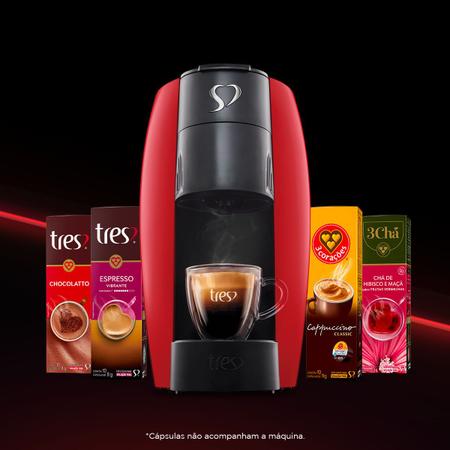 Imagem de Cafeteira Espresso LOV Três Corações Automática 1250W Vermelho 110v