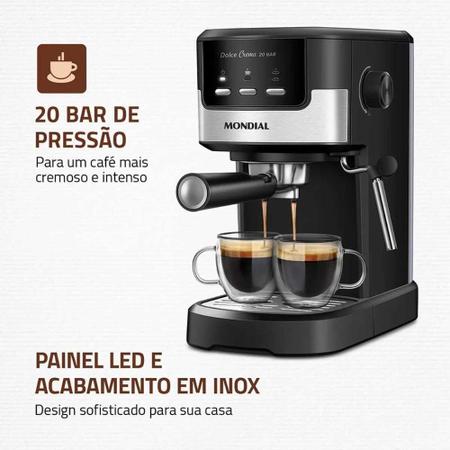 Imagem de Cafeteira Espresso Mondial Dolce Crema 20 Bar C-20-Ec - 220V