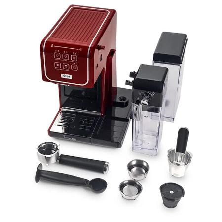 Imagem de Cafeteira Espresso Oster PrimaLatte Touch Red - 127v