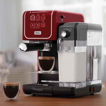 Imagem de Cafeteira Espresso Oster PrimaLatte Touch Red - 127v