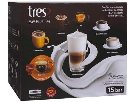 Imagem de Cafeteira Espresso TRES Barista Branca 3 Corações