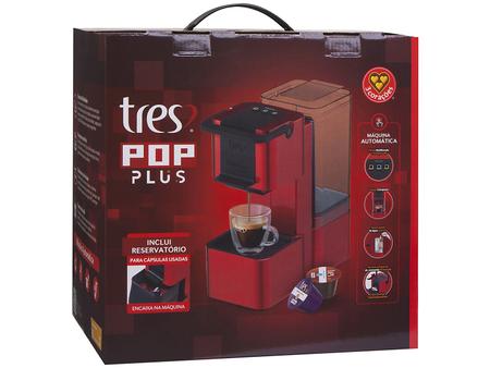 Imagem de Cafeteira Espresso TRES Pop Plus Vermelha 