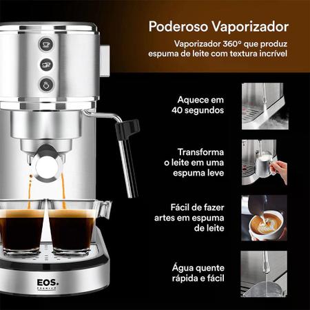 Imagem de Cafeteira Expresso 3 em 1 EOS ECF01EC Inox 220V