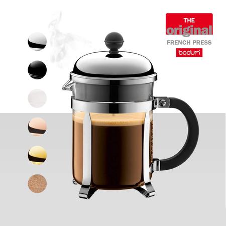 Cafeteira Francesa Chambord Bodum, 481ml, 0,5 L, Cromo Imagem de Cafeteira Francesa Chambord Bodum, 481ml, 0,5 L, Cromo
