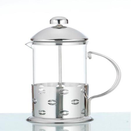 Imagem de Cafeteira francesa em inox maquina de cafe 350ml prensa chaleira em vidro cremeira bule french press