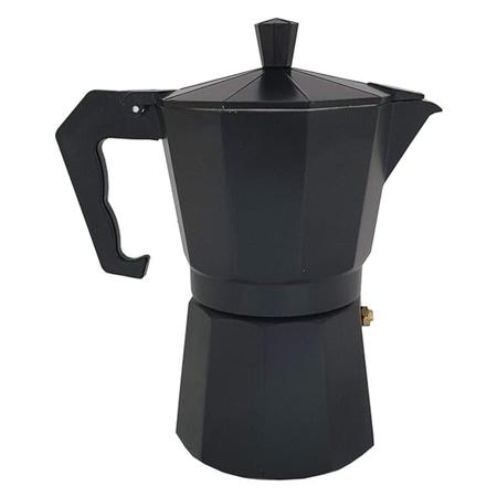 Imagem de Cafeteira Italiana 9 Xícaras Moka Pot em Alumínio Preto