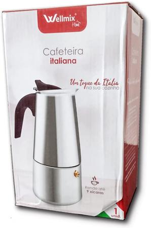 Imagem de Cafeteira Italiana Inox Para 9 Xicaras - Wellmix