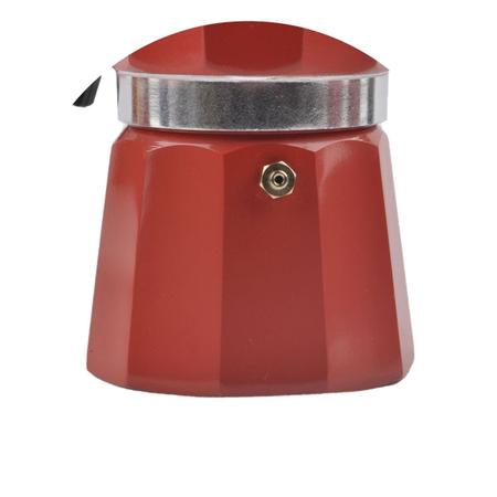 Imagem de Cafeteira italiana vermelho rende 9 xicaras café resistente