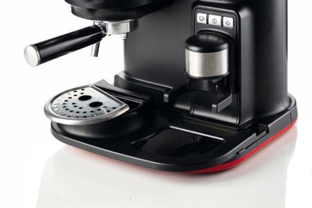 Imagem de Cafeteira Maquina Ariete Expresso Moderna Manual Com Moedor Vermelha