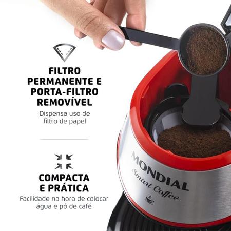 Imagem de Cafeteira Mondial 2 Xícaras Smart Coffee C-42-2x-RI 220V