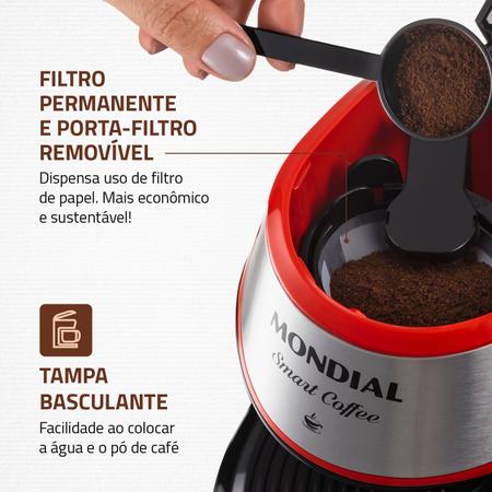 Imagem de Cafeteira Mondial 2 xícaras Smart Coffee C-42-2X-RI