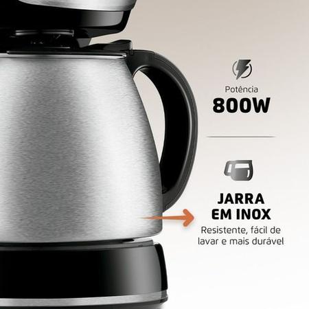 Imagem de Cafeteira Mondial Inox C37-ji30x Semi Automática 127v