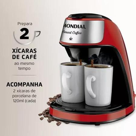 Imagem de Cafeteira Mondial Smart Coffee C-42-2X vermelha 110/127V