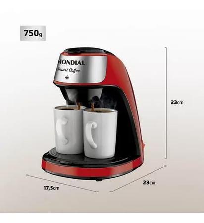 Imagem de Cafeteira Mondial Smart Coffee C-42-2X vermelha 110/127V