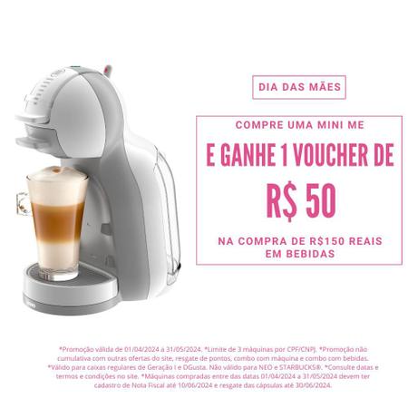 Imagem de Cafeteira Nescafe Dolce Gusto Mini Me Branca Automática (110v)