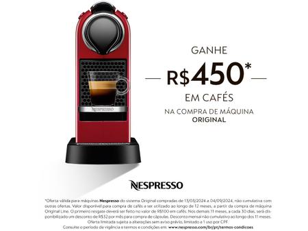 Imagem de Cafeteira Nespresso Citiz Vermelha