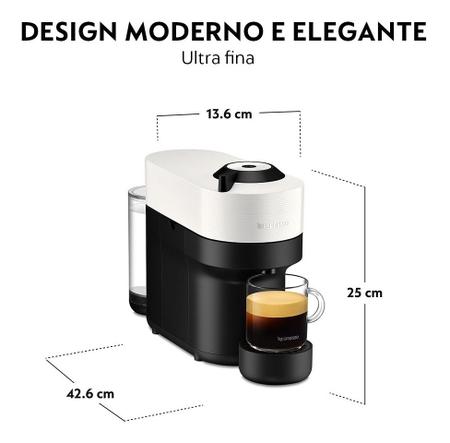 Imagem de Cafeteira Nespresso Vertuo Pop Cor Branco 110v Café Espresso