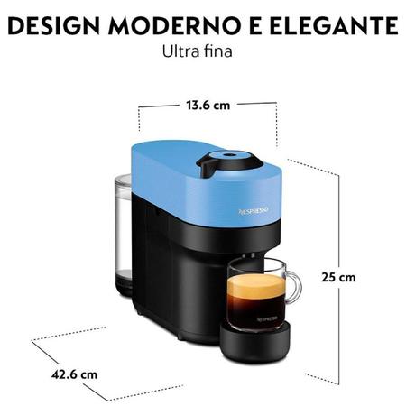Imagem de Cafeteira Nespresso Vertuo POP GDV2-BR3-BL-NE 1650W 127V Azul Pacífico
