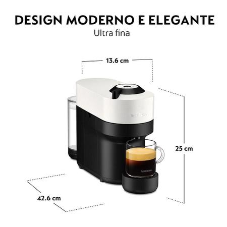 Imagem de Cafeteira Nespresso Vertuo POP para Café Espresso Manual Branco Coco