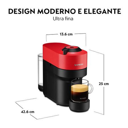 Imagem de Cafeteira Nespresso Vertuo Pop Vermelho Pimenta