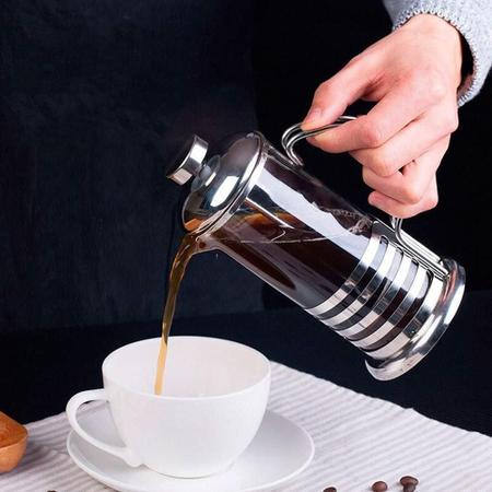 Imagem de Cafeteira Prensa Francesa Cremeira Vidro e Inox 600ml