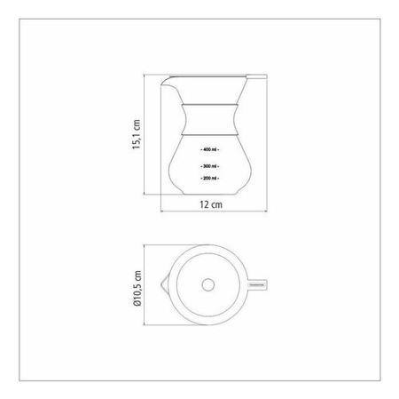 Imagem de Cafeteira Tramontina 400 Ml Coador De Aço Inox Reutilizavel