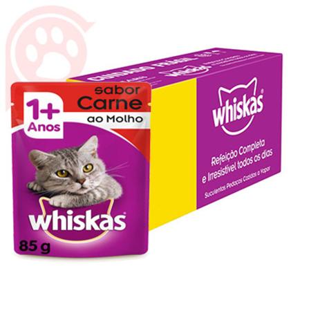 Imagem de Caixa 20 unidades Whiskas Sachê Carne