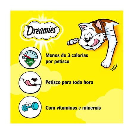Imagem de Caixa 6Un. Petisco Dreamies Salmão Para Gatos Adultos 80G