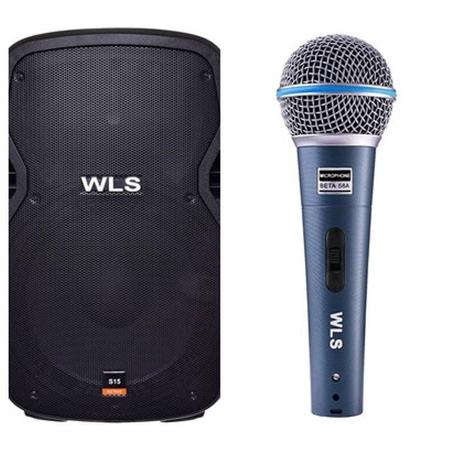 Imagem de Caixa Acústica Wls S15 Ativa Com Bluetooth + Microfone M58A