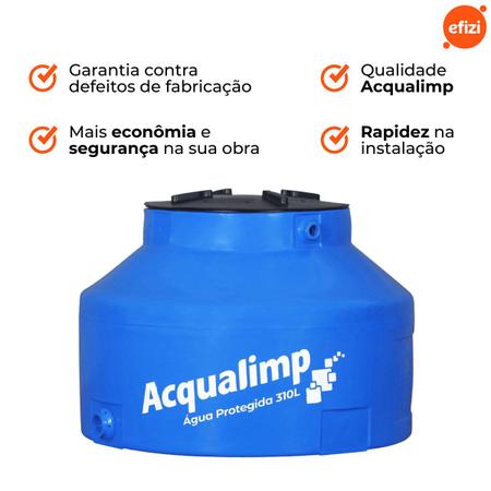 Caixa Água Protegida Acqualimp-310L Imagem de Caixa Água Protegida Acqualimp-310L