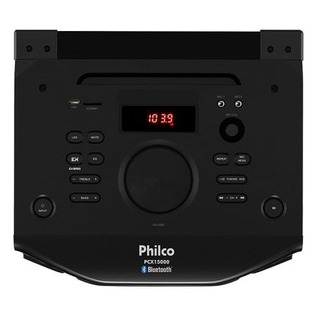 Imagem de Caixa Amplificadora Acústica Philco PCX15000  Bluetooh, USB/Auxiliar/SD, Rádio FM, 1500W RMS, Preto