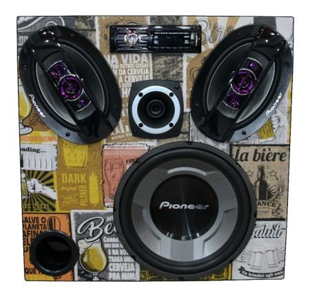 Imagem de Caixa Ativa Falcon Bluetooth Pioneer 12  + 6x9  + Tweeter